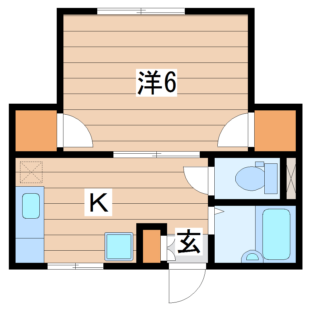 ハイツ貴公子の間取り