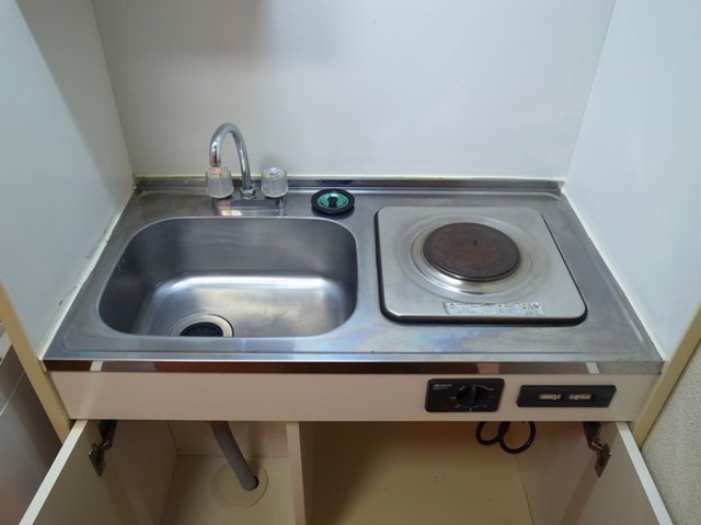 キッチン　1口電気コンロ