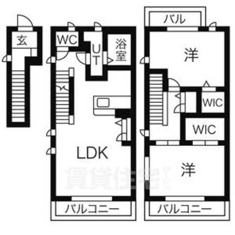 アルル西崎の間取り