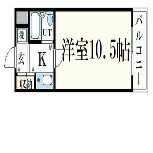 姫路市福中町のマンションの間取り