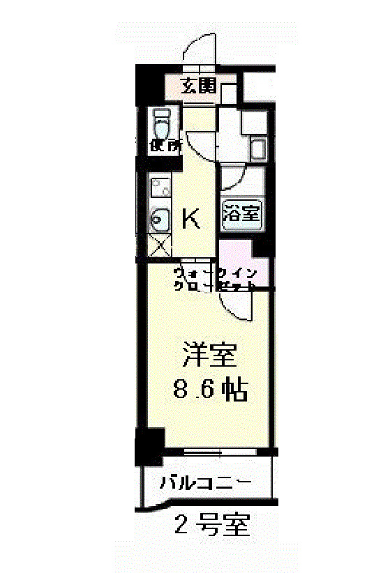 墨田区向島のマンションの間取り