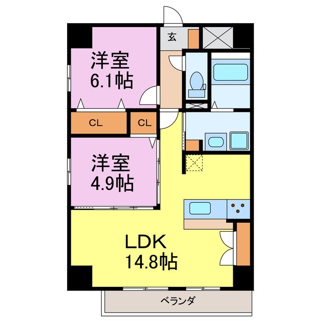 （仮称）プリミエール常滑新開IIの間取り