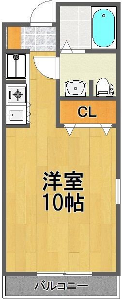 郡山市芳賀のマンションの間取り