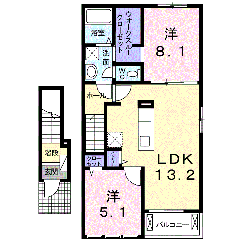 ランプロン　アヤ　IIIの間取り