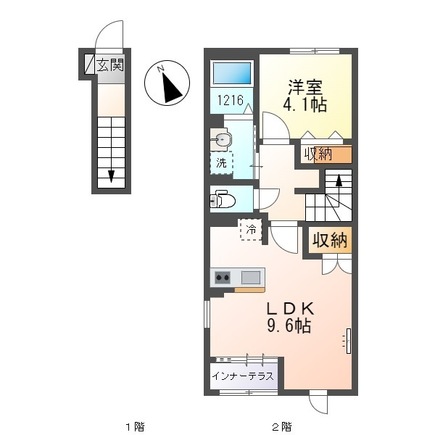 【仮）中川区新家２丁目新築アパートの間取り】