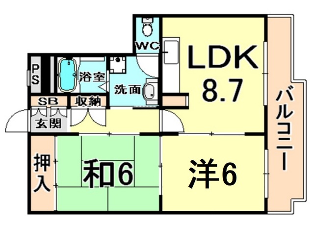 メゾン兵庫の間取り