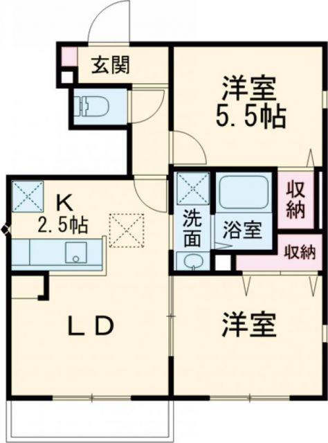 フェリオ常盤Ａの間取り