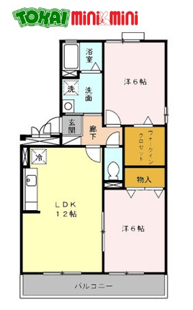 ロイヤルガーデン　Ｂ棟の間取り