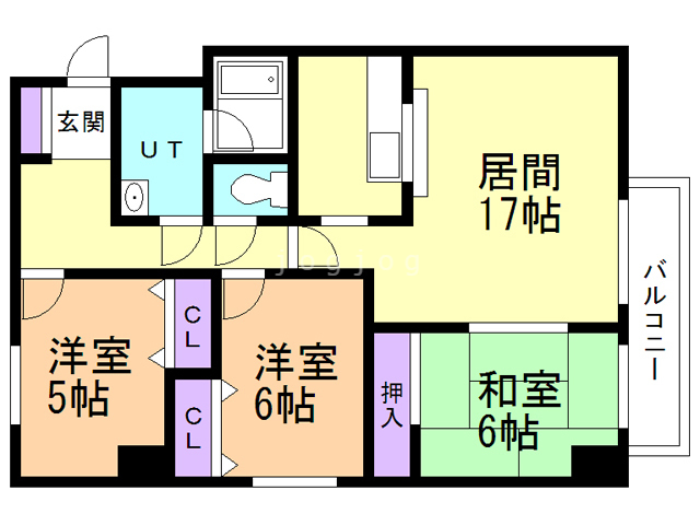 イースト平岸の間取り