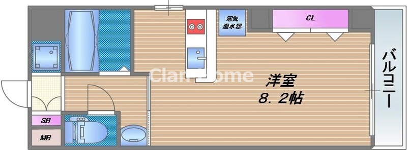 カシェット緑橋の間取り