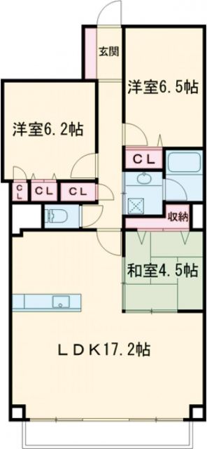 ポレスタータワー出島　水辺の森の間取り