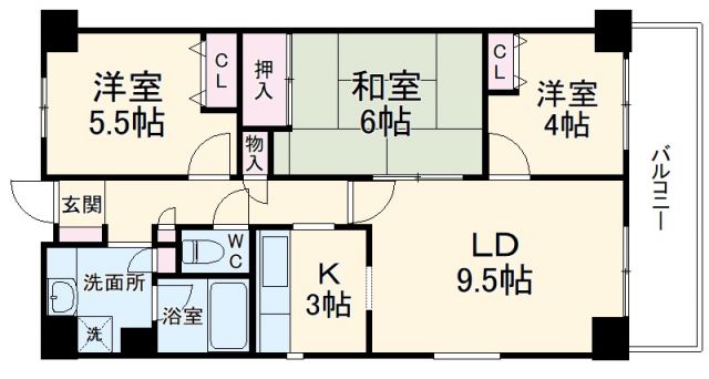 クレストヒル中野木の間取り