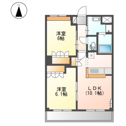 サンライズ・Ｍの間取り