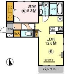 メゾン　エトワール　B棟の間取り