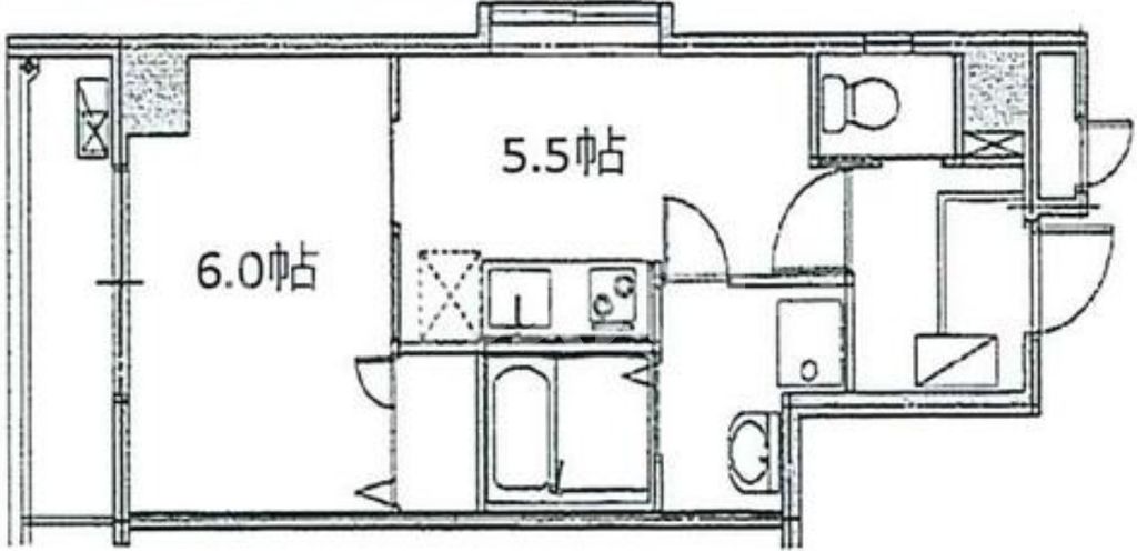 豊島区北大塚のマンションの間取り