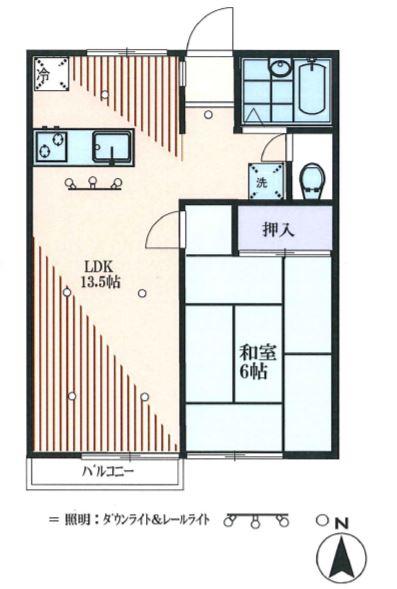 アンソレイユ新所沢の間取り