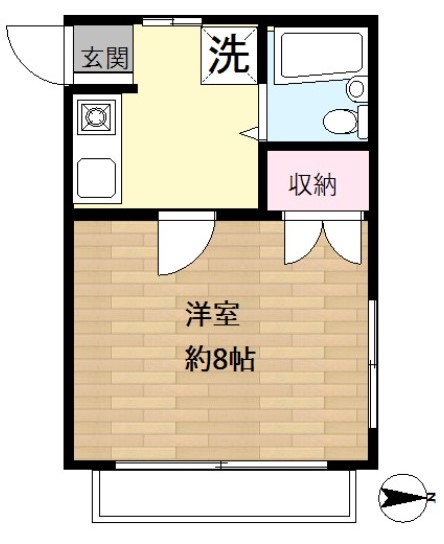 ビレッジ谷中A棟の間取り