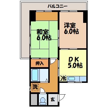 ハイツ椿坂（稲佐町）の間取り