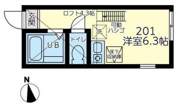 ユナイト田浦ロペス・ホルティージョの間取り