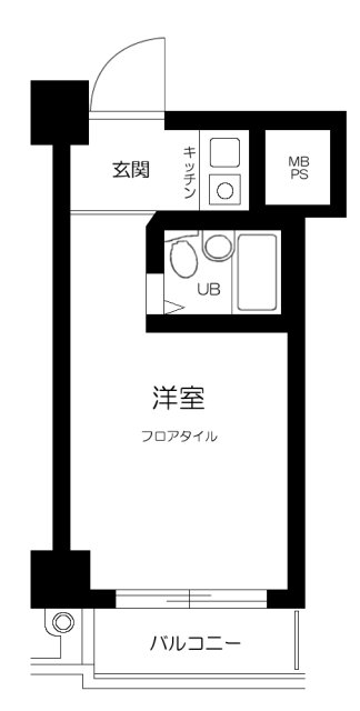 新宿区舟町のマンションの間取り