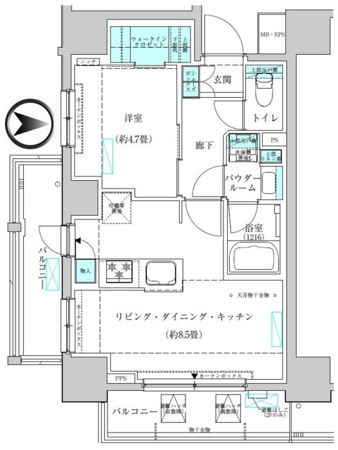 【ヴィークブライト蔵前の間取り】