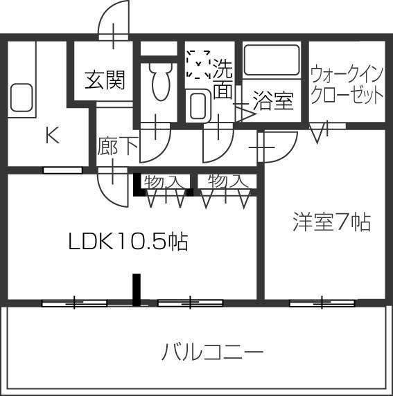 エステイト佐古の間取り