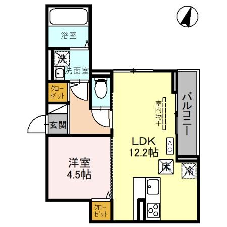 D-ROOM笹口の間取り