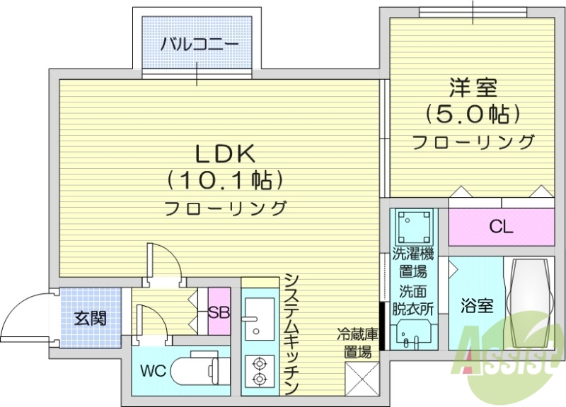 レジデンス大通公園の間取り