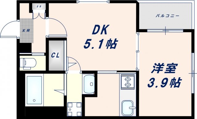 ハーモニーテラス小路東IIIの間取り