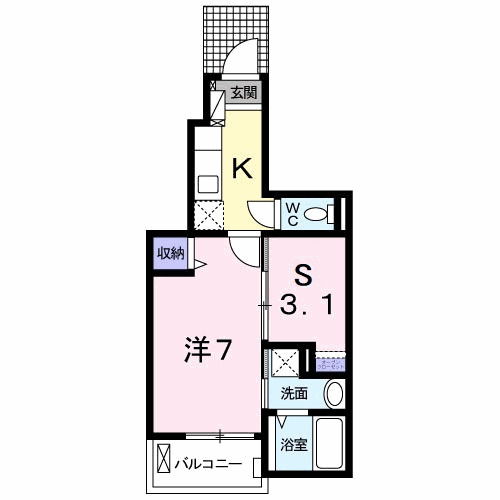 メゾン コリーヌ オギの間取り