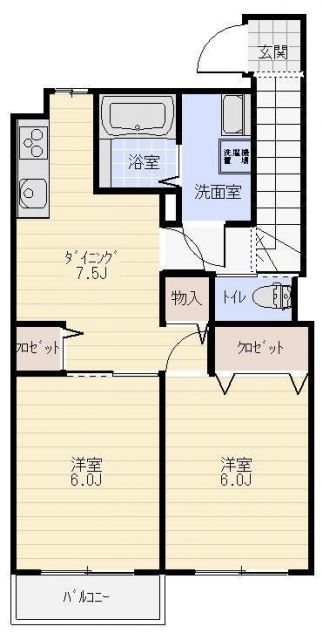 ニューシティしもだBの間取り