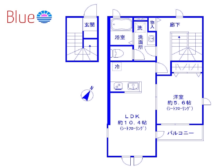 メゾンヴェルトの間取り