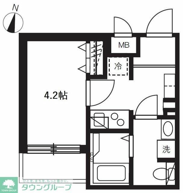 足立区千住龍田町のアパートの間取り