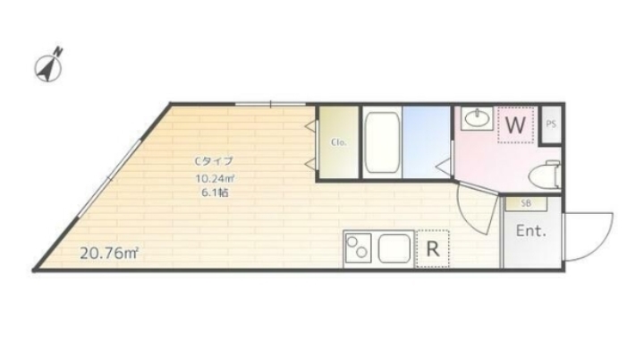 【大田区北馬込のマンションの間取り】