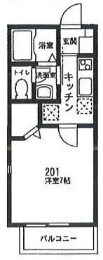 横浜市青葉区しらとり台のアパートの間取り