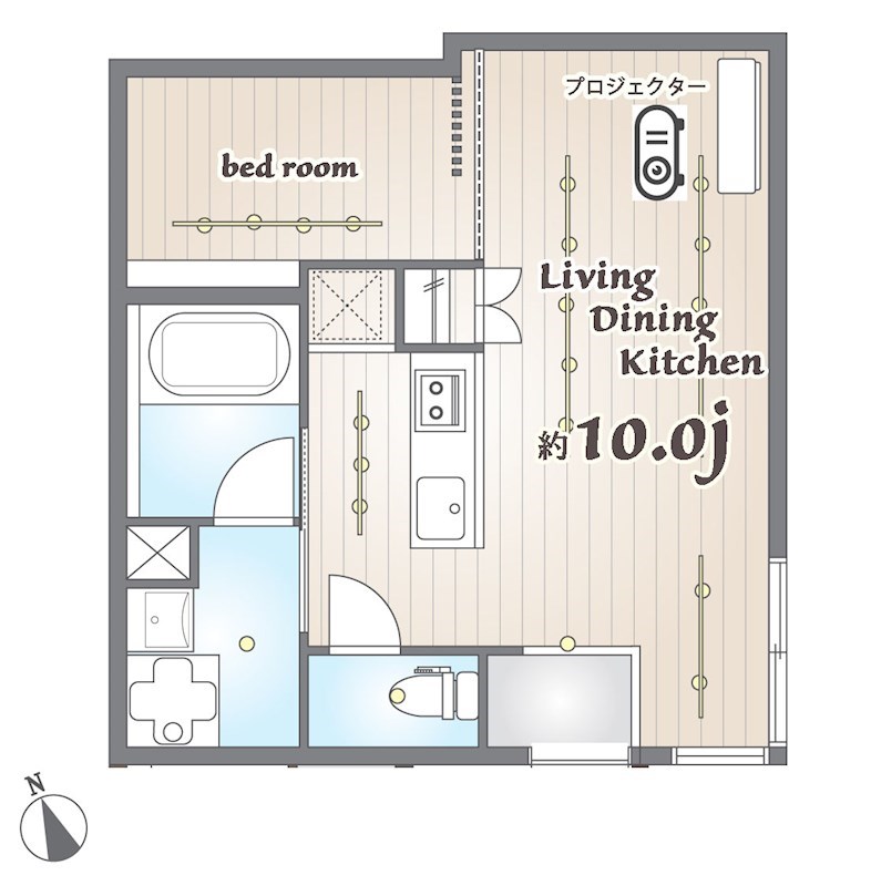 江東区永代のマンションの間取り