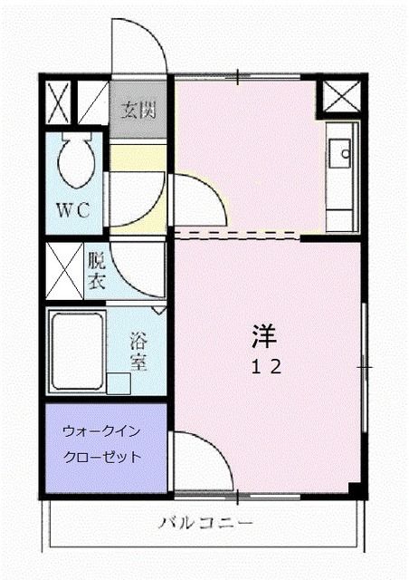 久喜市久喜東のマンションの間取り