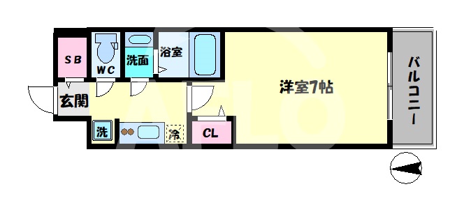 ファステートNAMBA華月の間取り