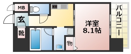 ジョイシティ二条城前の間取り