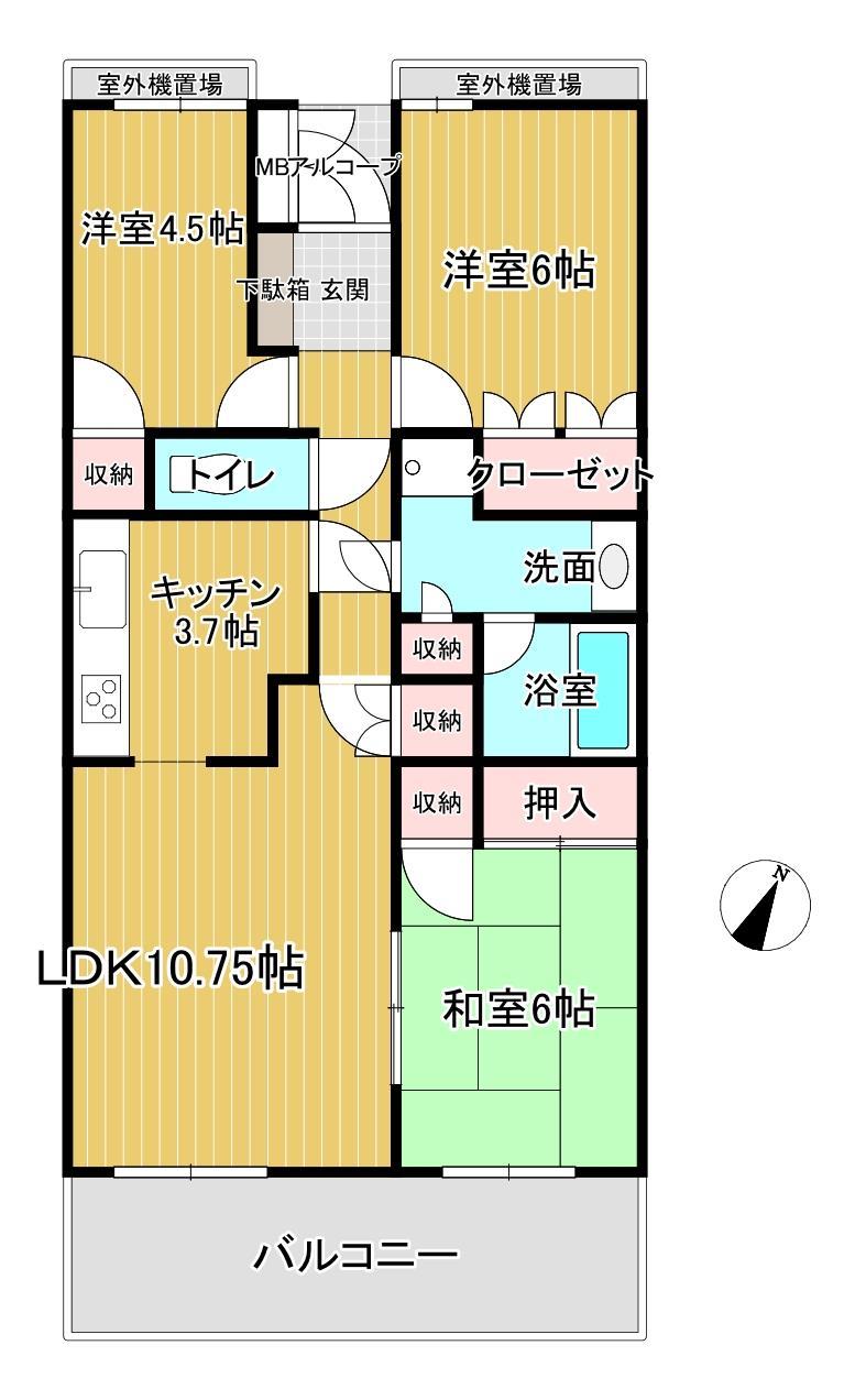 三郷パークホームズ_間取り_0