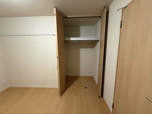 収納　洋室にある収納スペース