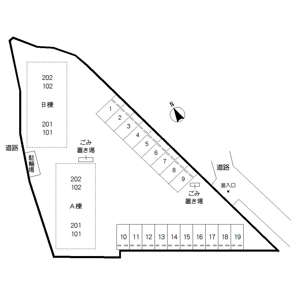 駐車場　区画図