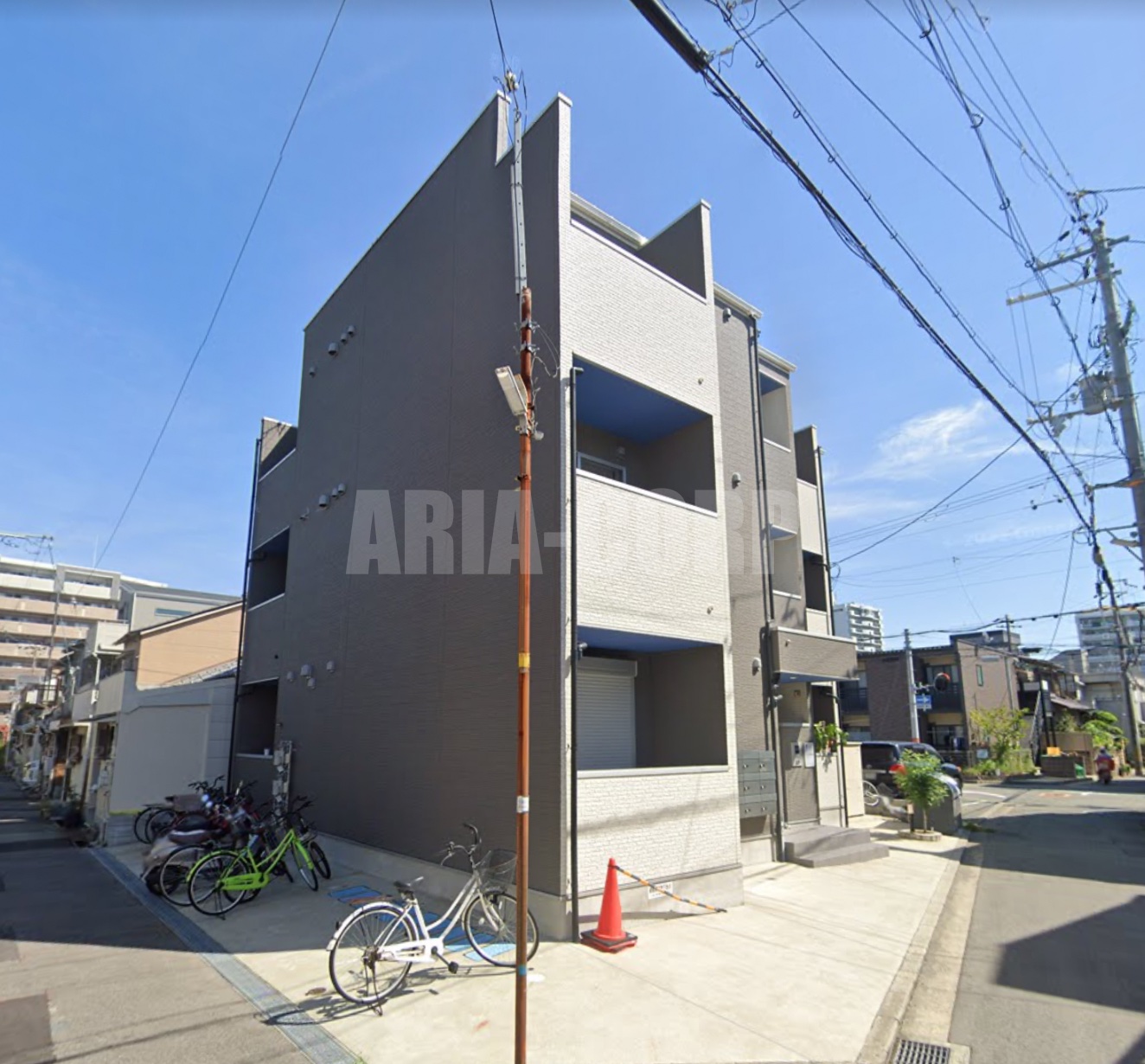 建物外観　2018年完成、大手ハウスメーカー施工デザイナーズアパート！