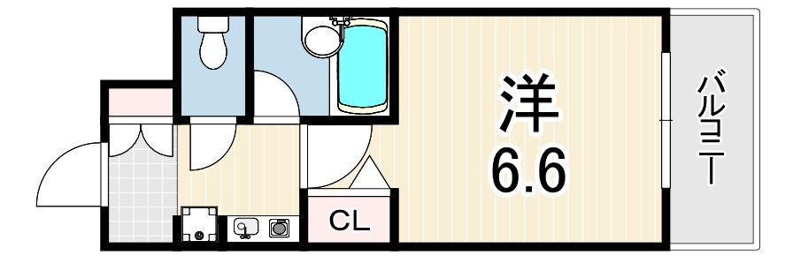 エスリード三宮第3の間取り写真