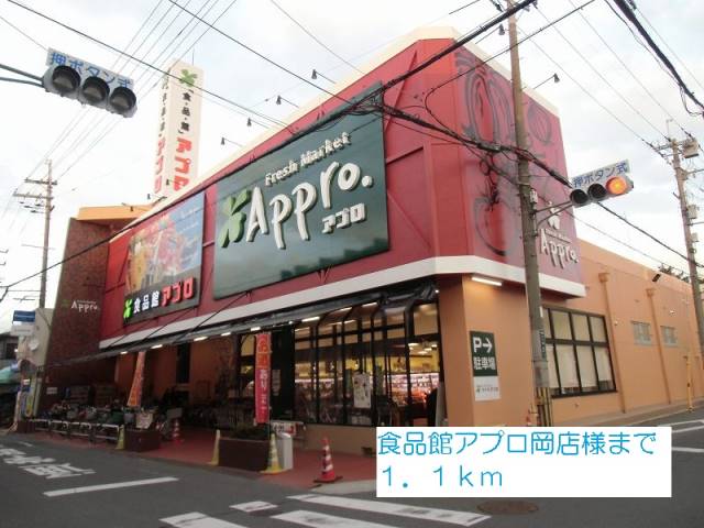 スーパー　食品館アプロ岡店様（スーパー）まで1100m