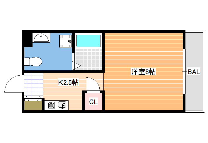 オリーブミネット郡山九条の間取り写真