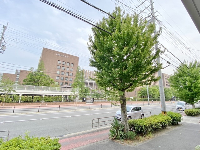 眺望　大阪経大が目の前です