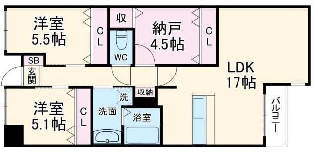 GRANDSTEADY桜の町の間取り写真