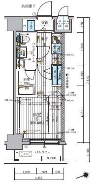 メインステージ北千住IVの間取り写真