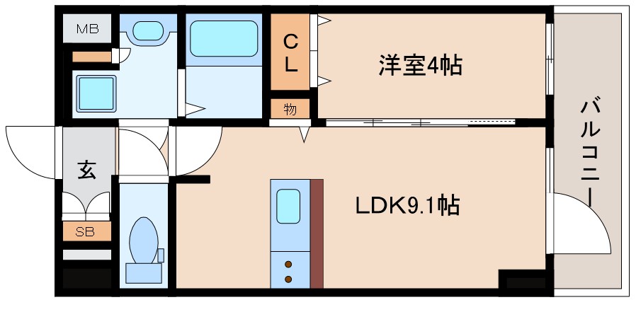 Dimus新大阪の間取り